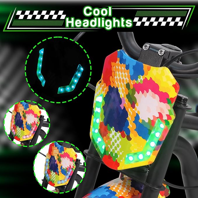 Electric Dirt Bike, 24V 250W Electric Dirt Bike for Adults, Electric Dirt Bikes with Up to 9.32-13 MPH & 6.84-9.32 Miles Long-Range, Electric Toddler Motorcycle for Kids Boys Girls Gift, Ages 5-12