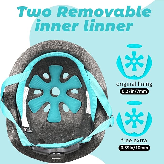 Toddler Kids Bike Helmet, Adjustable and Multi-Sport, 3 Sizes for Ages 1-2-3-5-8-14 Years Child Infant Boys Girls