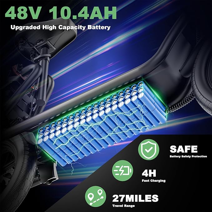 NAVIC Electric Scooter with Dual Suspension/Braking, 350W/500W Motor, 19/22 Mph, Max 22/27/49Mi Range, Foldable E Scooter for Adults with App