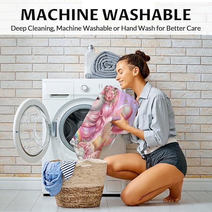 Unicorn Blanket Gifts, 40 x 50 Inches Soft Lightweight Blankets for Girls - Pink Cute Throw for Sofa Couch