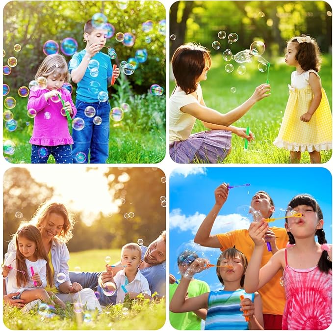 SpringFlower 400 PCS Mini Bubble Wand, Bubble Bulk for Kids, Party Favor Supply, Themed Birthday, Summer Outdoor Activities, Bubble Maker Mini Bubble Wand 10 Colors