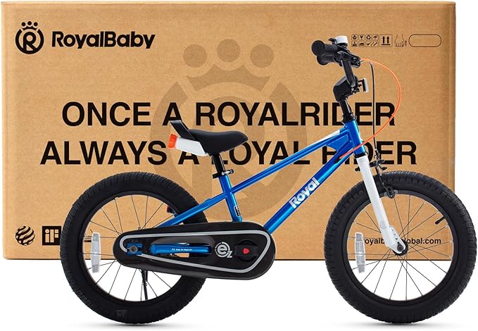 RoyalBaby Kids Bike EZ Balance to Pedal Dual Handbrake Toddlers Boys Girls Bicycle 12-20 Inch for Age 3-10 Years