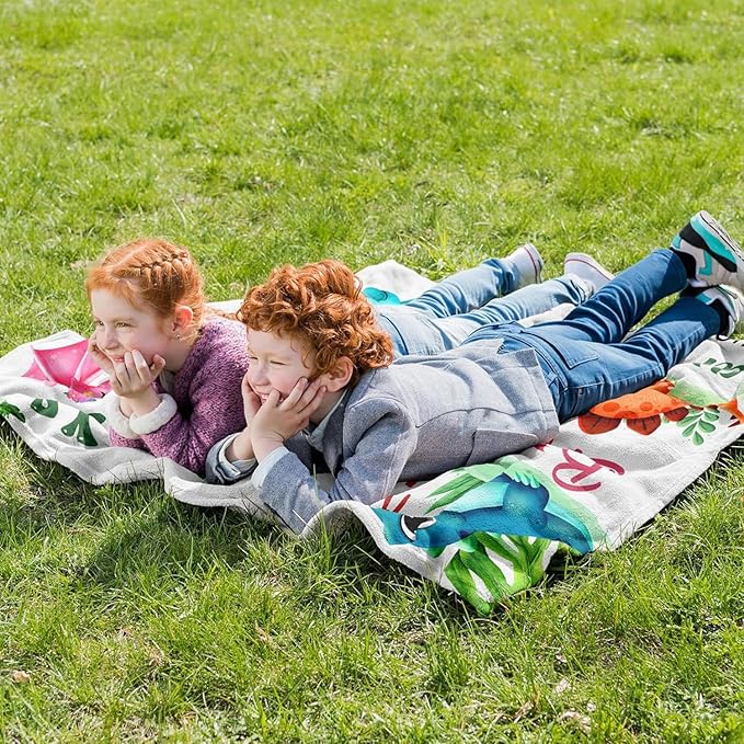 Dinosaur Christmas Blanket, Dinosaur Gifts for Girls/Boys 50"X40", Birthday Gift for Kids Teens Who Like Dinosaurs