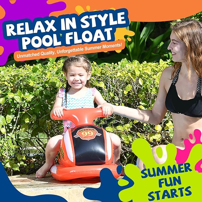 DIMAR GARDEN Inflatable Kids Pool Float, Child Pool Raft Toy