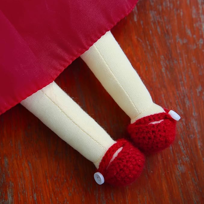 BlissfulPixie Waldorf Doll Handmade Rag Doll - Personalized Collectors Plush Doll for Kids Birthday Present with Beautiful Present Box-Eleanor 12"