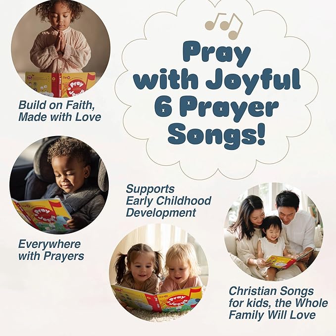 Pray with Jesus -Audio Bible for Kids, 6 Exclusive Prayer Songs, The Lord's Prayer, Christian Music, Christmas Toy for Toddlers 18m +, Christian Baby Gift