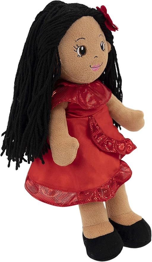 Playtime by Eimmie 14" Soft Baby Doll for Girls (Julie) - Plush Rag Doll for Toddlers & Infants, Washable Stuffed Toy with Sensory Fabric Body - Great for Baby Showers, Birthdays & Special Occasions