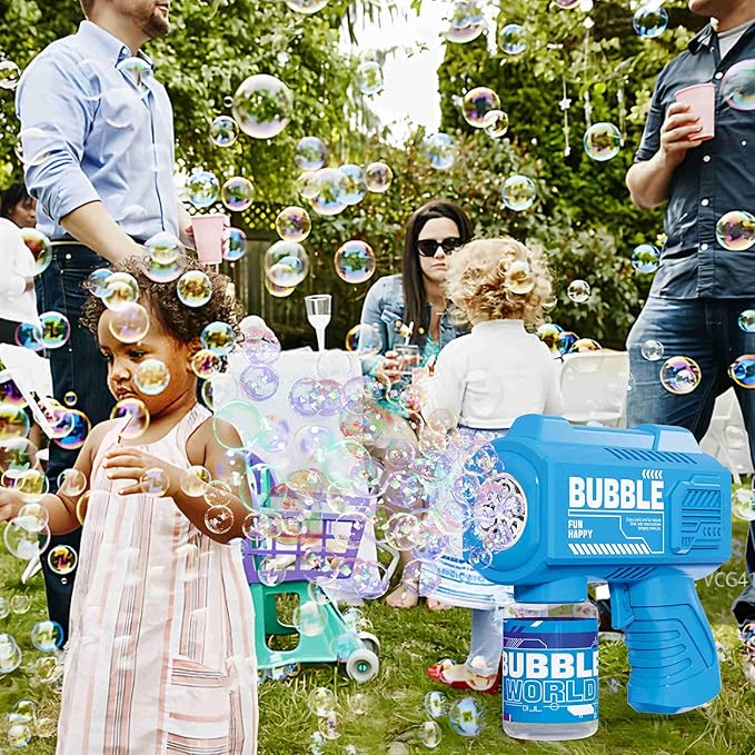 8-Pack Automatic Bubble Gun,Bubble Machine Blower Outdoor Toys for Toddlers Ages 1-8 Gifts Wedding Party Favors