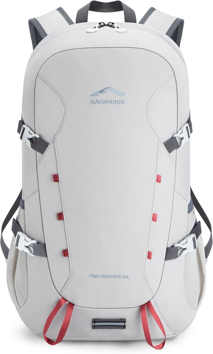 Hiking Backpack,Large 35L Travel Backpacks for Men Women,Ultra Lightweight Packable Camping Daypack for Outdoor Sports (Light Gray)