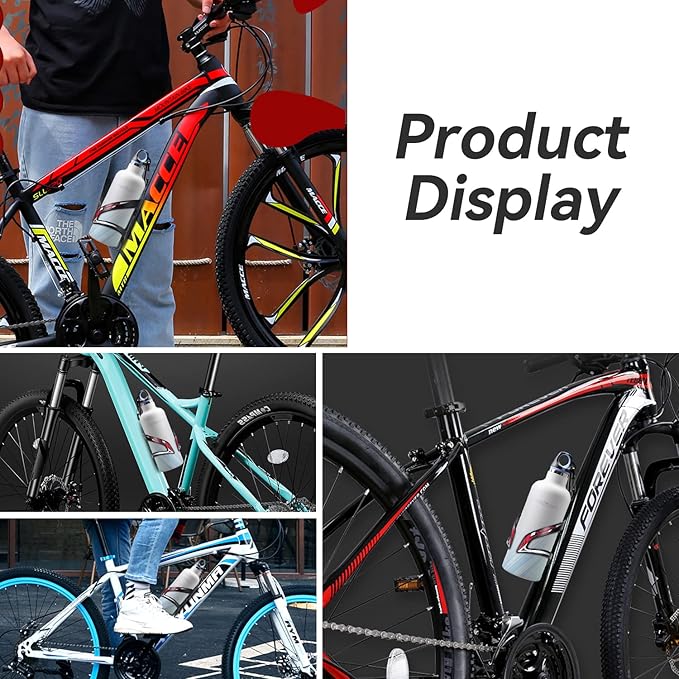 KABON Bike Water Bottle Holder, Lightweight Bicycle Alloy Aluminum Side Load Water Bottle Cage Brackets for Road Mountain Bike