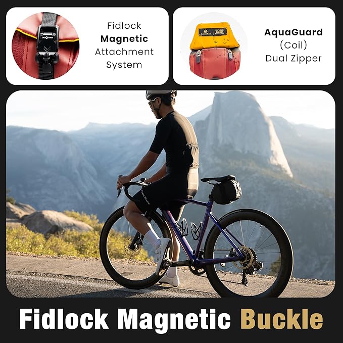 Lumiere & Co. Bike Seat Bag, Bike Saddle Bag, Saddle Bag Bicycle, Bicycle Saddle Bag, Bike Bag Under Seat, Saddle Bag, Bike Saddle Bags, Small Bike Bag - Maximus