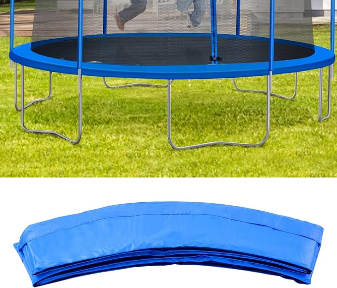 Eapmic Trampoline Pad Replacement, Trampoline Safety Pad, Spring Cover for 8ft 10ft 12ft 14ft 15ft 16ft Round Trampoline with Waterproof Foam Padding, Universal Trampoline Accessories