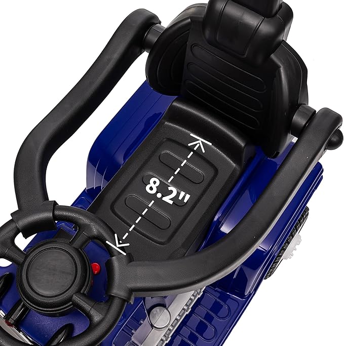 3-in-1 Ride on Push Car for Toddler with Handle, Toddler Ride on Toy for Boys, Stroller Sliding Walking Car w/Music, Horn and Lights - Blue