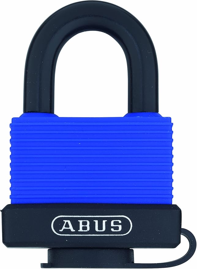 ABUS 70IB/45 KD Solid Brass Weatherproof Padlock Keyed Different with Stainless Steel Shackle, Blue