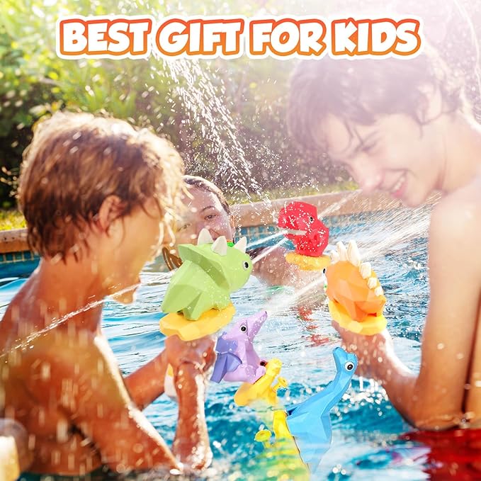 Dolanus Water Gun Toys for Kids 3 4 5 6 7 8 Years Old: Dinosaur Mini Water Guns, Squirt Guns for Kids Ages 4-8, Small Water Gun Party Favors, Outdoor Water Toys