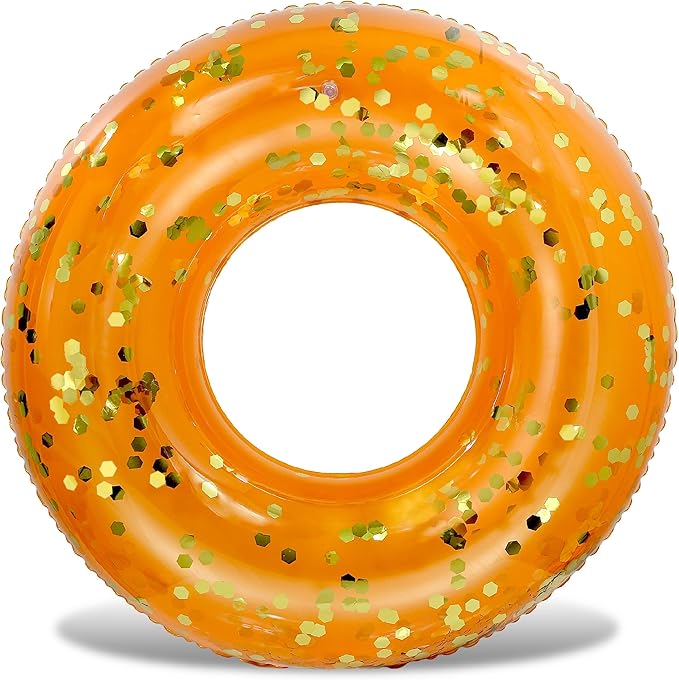 CoTa Global Inflatable Pool Float Tube Confetti Premium Swim Ring Heavy Duty Vinyl Flotation Pool Floats Toy for The Beach, Party, Vacation, UV Resistant - Pool Party