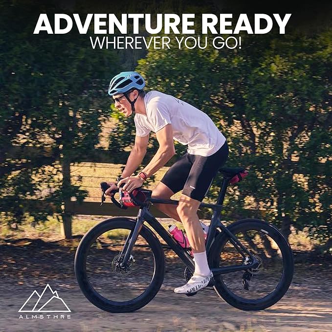 Signature Bike Saddle Bag – Passion Pink | 0.5L Bike Seat Bag (3" x 5.25" x 2") | Water-Resistant Ripstop, Waterproof Zipper, Internal Pocket | Durable Under Seat Storage