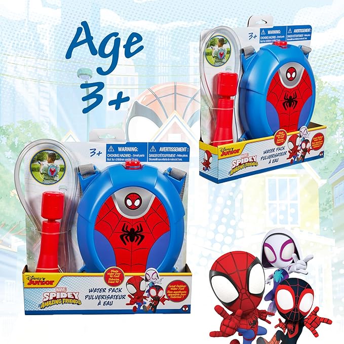 Spiderman Water Backpack Water Toy, Outdoor Water Blaster for Kids