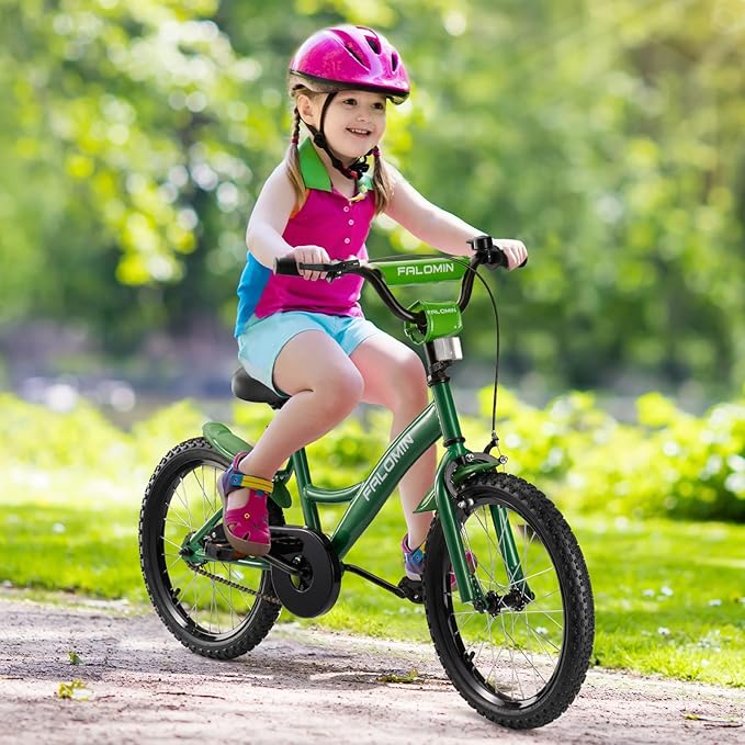 14/16/18 Inch Children’s Bike for Toddlers Kids Ages 3-9, Safe Non-Slip Tires, Removable Training Wheels, Coaster Brake, Easy Assembly, Perfect for Boys and Girls, Multiple Color