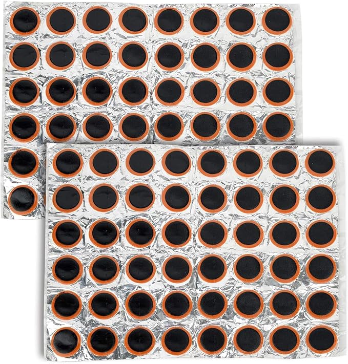 Bike Bicycle Tire Patches, Not Self Adhesive Rubber Patch Outdoor Cycling Bicycle Tire Tool for All Inflatable Inner Tubes in Road Emergency