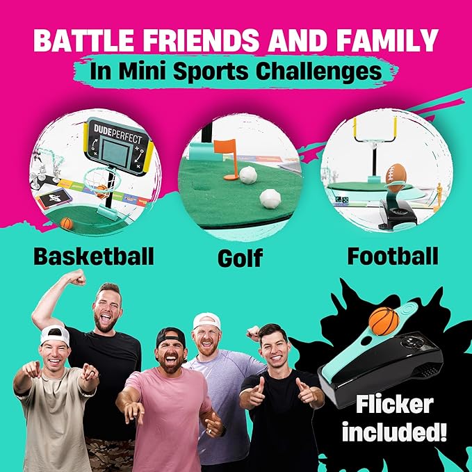 Dude Perfect Board Game, 2-5 Player Challenging and Competitive Family Board Games, Ideal Sports Board Games for Family Game Night, Ages 4 and Above