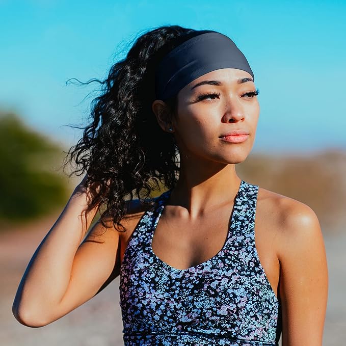 Suddora Workout Headband - Lightweight, Stylish & Comfortable Spandex Headband for Running, Workout, Football, Cosplay & Costumes