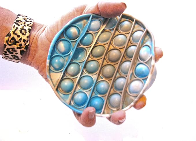 Push Pop Fidget Toy Pack, Back to School Toy, 100% Food-Grade Silicone Bubble Pop Fidget Sensory Toy for Kids, Adults, and Seniors to Relieve Stress and Anxiety [3-Pack]