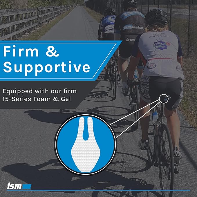 ISM PS Series No Nose Bike Saddle - Noseless Bike Seat Designed for Triathletes, Time Trial Riders, and Road Racers - Patented Split Nose Bicycle Saddle Designed for Reduced Discomfort