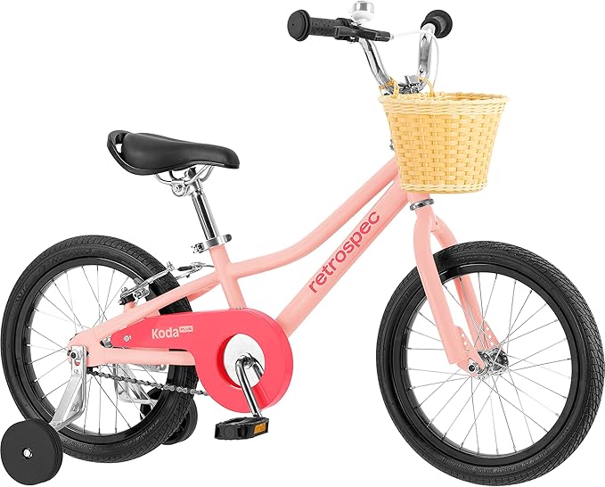 Retrospec Koda Plus Kids Bike for Boys & Girls Ages 4-6 Years - 16" Children's Bicycle, Adjustable Seat & Handlebars