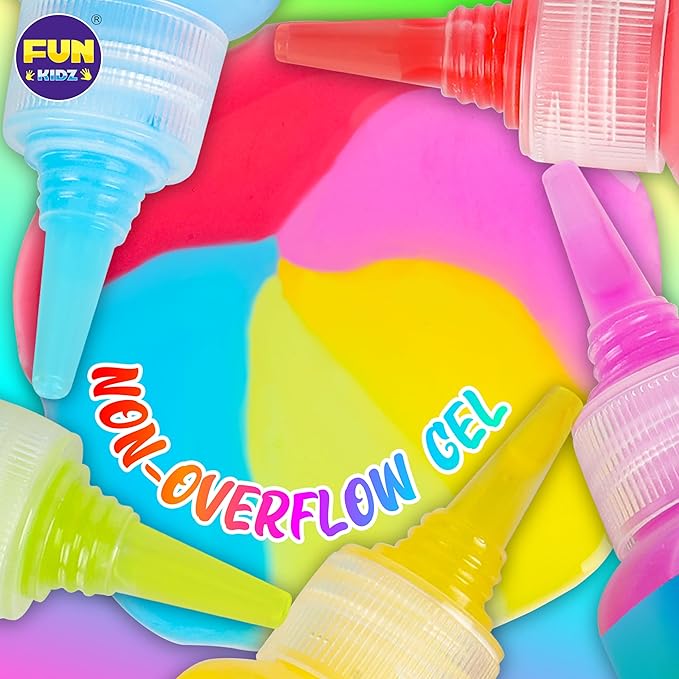 Ocean Magic Water Elves Toys Kit, FunKidz Aqua Squishy Craft Kit for Kids 25 Bright Ocean Colors Gel 16 Ocan Creature Molds Great Birthday Gift for Boys Girls Summer Activities