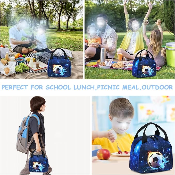 CAMTOP Lunch Box Kids Insulated Lunch Bag Large Reusable Leakproof Cooler Lunch Bags for Boys Girls School Travel Picnic