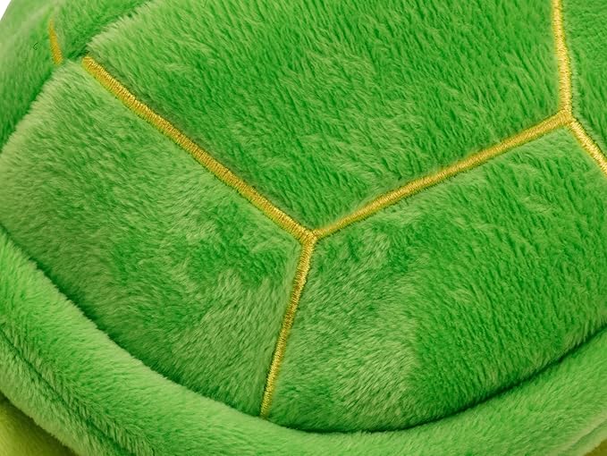 Flourish Pets 3 in 1 Multi-Layer Chew Toy for Active Dogs | Non-Toxic BPA Free Double Stitched Soft Fabric Exterior Dog Toys | Long-Lasting Dog Plush Toys - Large Turtle 9.5"