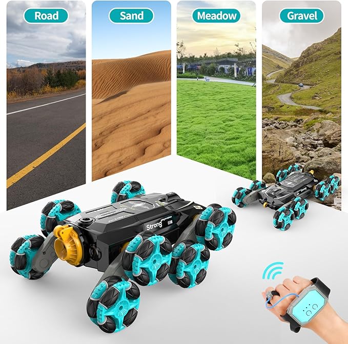 8WD Gesture Sensing RC Stunt Cars - Toys Gifts for Kids 8 9 10 11 12 Year Old Boys Girls,2.4Ghz Remote Control Cars,Transform Drift Off Road Vehicle for Children Birthday Presents