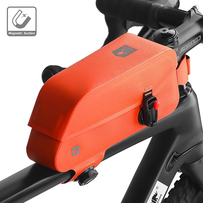 Rhinowalk Top Tube Bag - Fully Waterproof and Stable Bicycle Frame Bag for Mountain & Road Bike