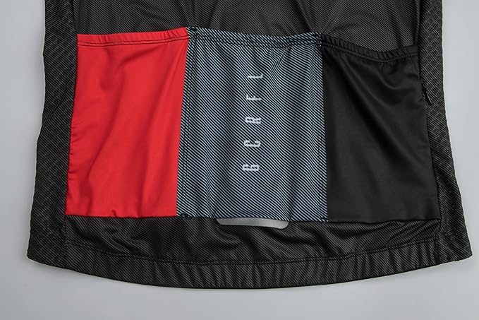 Men's Cycling Jersey Set Cycling Kit Bicycle Jersey Rear Zipper Pocket Bike Bib Shorts with Pockets Race Fit High Density Pad