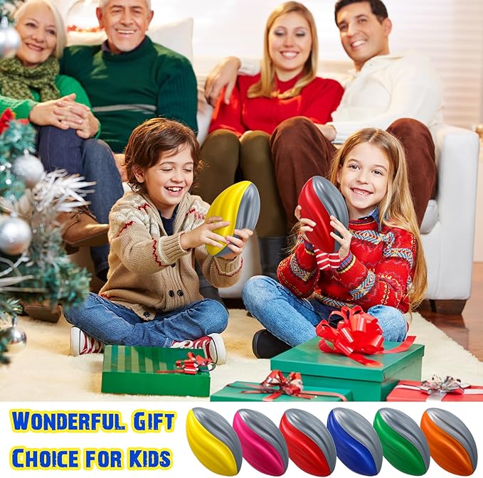 Jerify 12 Pcs Mini Footballs for Kids Spiral Foam Football Bulk 5 Inch Soft Small Waterproof Foam Ball Sports Birthday Toddler Football for Indoor and Outdoor Game (Classic Colors)