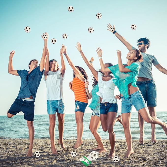 LiYiQ 24Pcs 2.36 Inch Soccer Stress Balls Soccer Party Favors Soccer Goodie Bags Stuffers Soccer Party for Kids Classroom Exchange