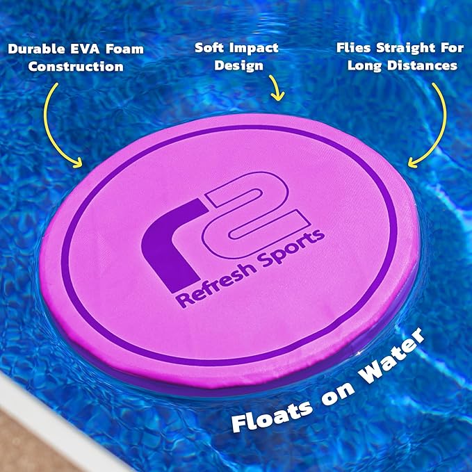 Soft Flying Disc for Kids - Best Girl Toys Age 4 & Up - Engaging Toy for 7 Year Old Girl Birthday Gifts - Stocking Stuffers for Girls All Ages - Fun Sports Toy & Party Favors & Outdoor Toys Age 6-8