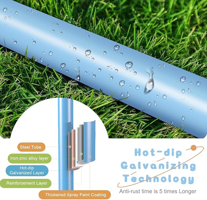 2-in-1 My First Toddler Swing Set for Backyard, Baby Indoor/Outdoor Swing with Foldable Stand, Belt & Soft Swing Seat with Safety Harness & Height Adjuster, Suitable for Children 6 Months and Older