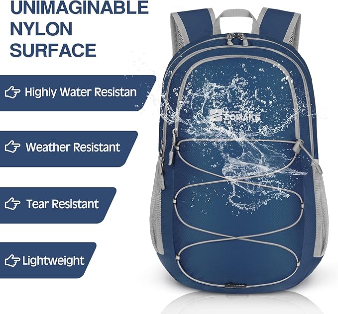 ZOMAKE Lightweight Packable Backpack 28L, Foldable Backpacks Water Resistant Collapsible Day Bag Light Daypack for Hiking