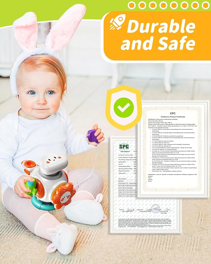 Montessori Sensory Toys for Toddlers, Activity Busy Cube for 18 Months 2 3 Year Old Boy Girl, Travel Plane Cars Learning Educational Toys for Baby Toddler Birthday Gifts