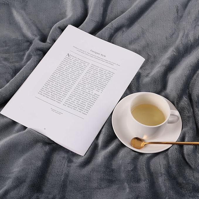 NANPIPER Baby Sherpa Blanket,Warm Toddler Throw Blanket,Soft Newborn Fleece Blanket for Winter (Grey,30x40 inches)