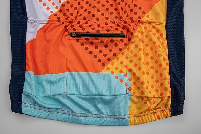 GCRFL Men's Cycling Jersey Set Road Bike Shorts Sleeves Jersey Zipper Pokcet Bib Shorts with Padded, Cycling Clothing kit Men