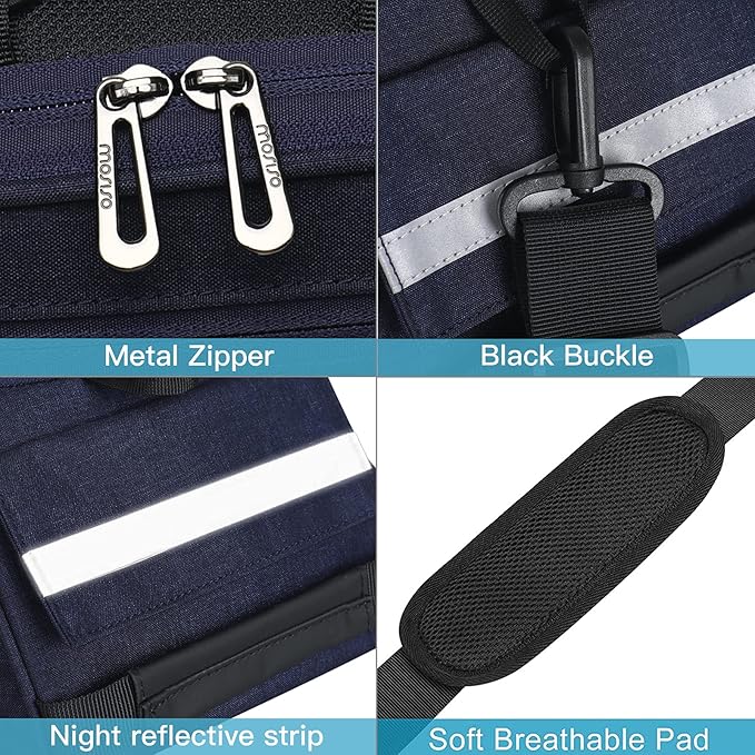 MOSISO Bike Rack Bag, Waterproof Bicycle Trunk Pannier Rear Seat Pouch Cycling Bike Carrier Backseat Storage Luggage Saddle Shoulder Bag