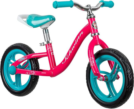 Schwinn Elm and Koen Bike or Balance Bike, 12-20 Inch Bike for Kids Ages 2-13, Black, Blue, Red, Teal, Pink or Purple, SmartStart Ergonomic Design, Adjustable Seat Grows with Child, Training Bicycle
