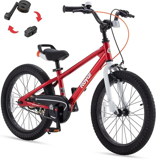 RoyalBaby Kids Bike EZ Balance to Pedal Dual Handbrake Toddlers Boys Girls Bicycle 12-20 Inch for Age 3-10 Years