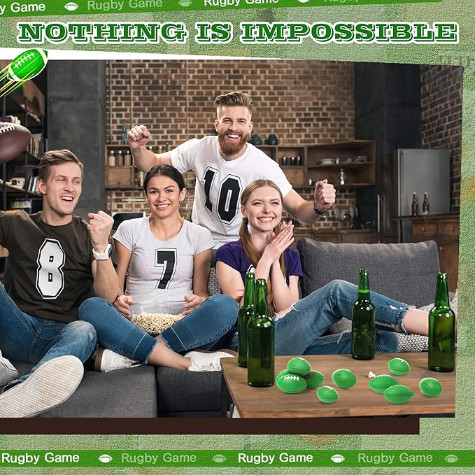 Blulu 50 Pack Mini Football Bulk 2.17" Foam Football Party Favor Sports Stress Ball Small Foam Ball for Back to School Homecoming Game Team Birthday Party Bag Gift Filler