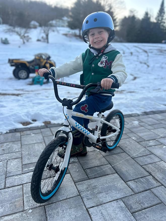 Glerc NuNu 12 14 16 Inch Kids Bike BMX Style for 2-8 Years Old Boys Girls, Toddler Bicycles with Training Wheels & Coaster Brake, Multiple Colors