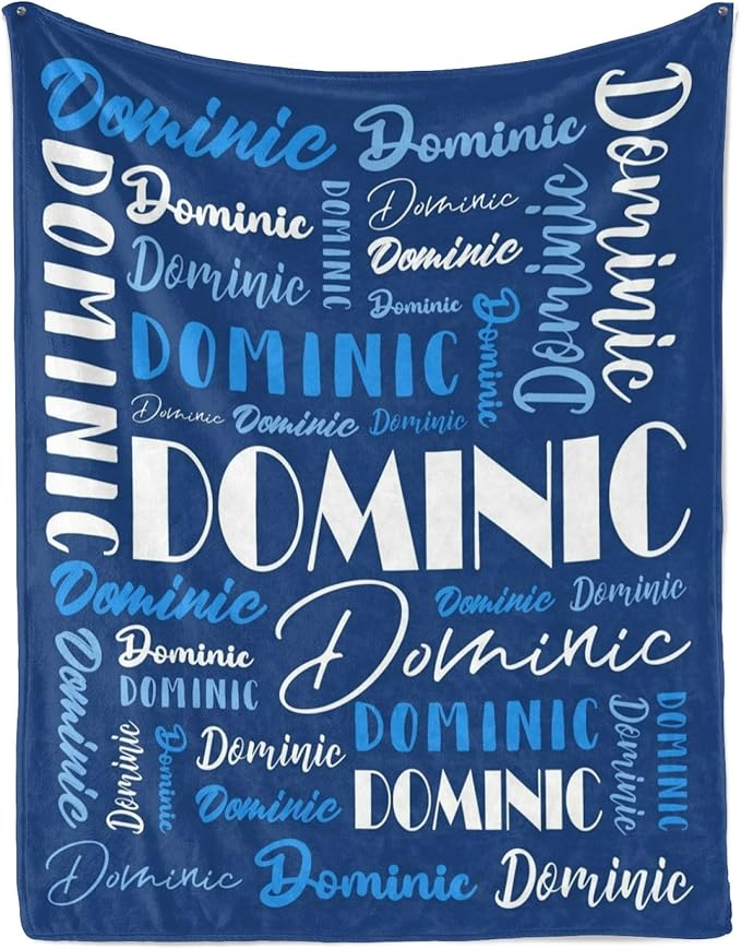Name Blanket Personalized Blanket for Adult Kids Flannel Customize Throw Blanket Custom (Color 18, 60 x 80 Inches)