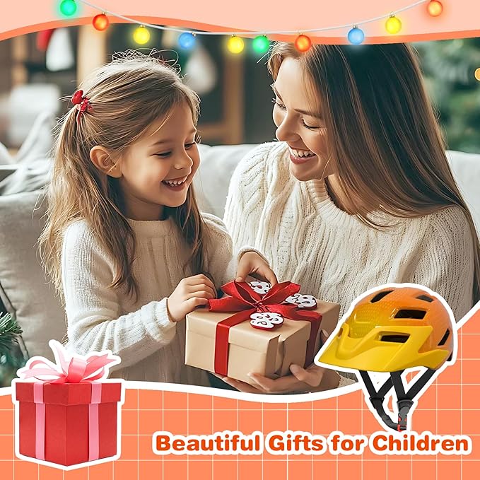 Kids Bike Helmet with LED Lights, Remote Control Turn Signals Safety Helmet Back Light for Youth Mountain Cycling Scooter Skateboarding, Adjustable and Lightweight for Boys Girls